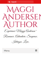 Mobile Screenshot of maggiandersenauthor.com