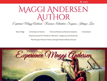 Tablet Screenshot of maggiandersenauthor.com